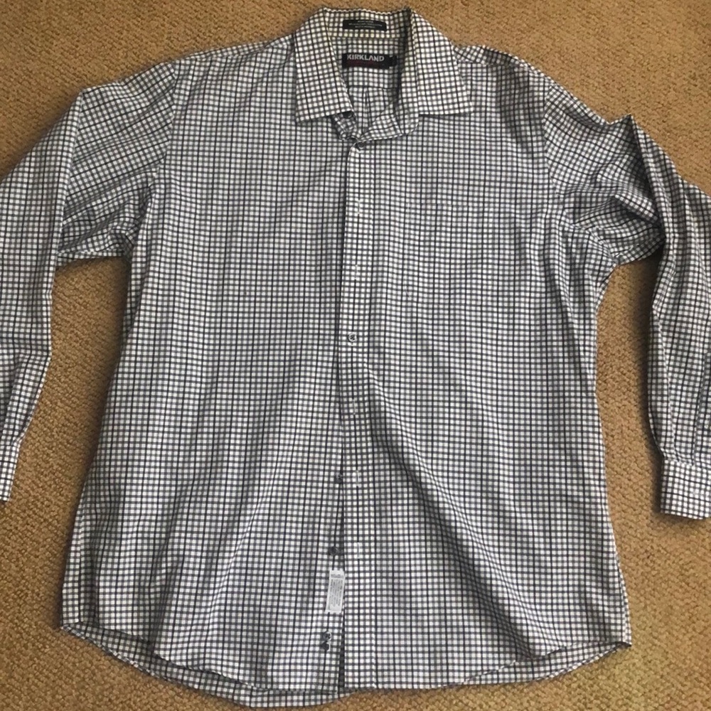 Kirkland Signature striped dress shirt